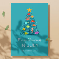 Frohe Weihnachten im Juli Tropischer Korallenbaum