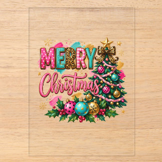 Frohe Weihnachten im Prepper-Stil Acryleinladungen