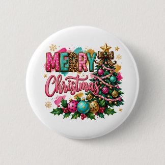 Frohe Weihnachten im Prepper-Stil Button