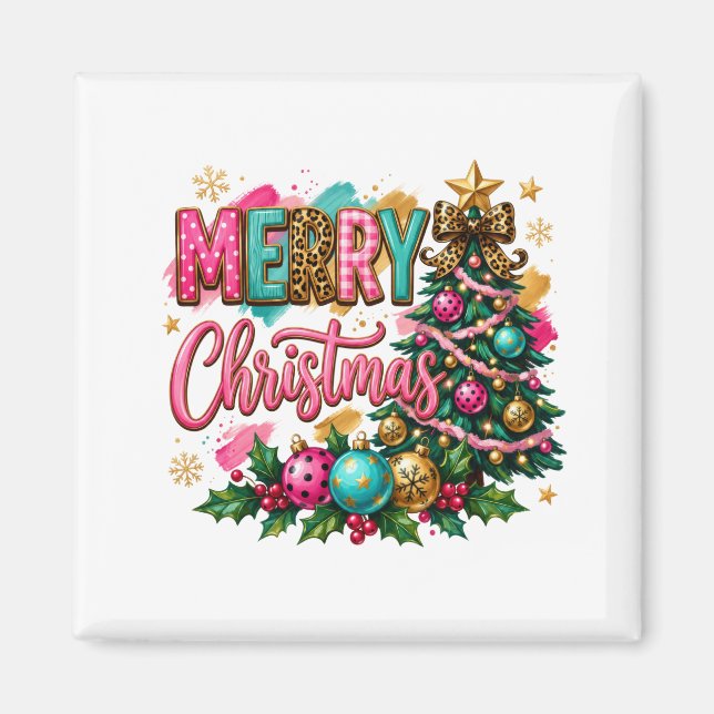 Frohe Weihnachten im Prepper-Stil Magnet (Vorne)