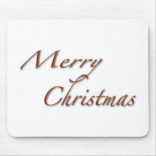 Frohe Weihnachten im roten Text Mousepad