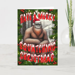 Frohe Weihnachten im Sasquatch-Land Karte