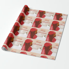 Frohe Weihnachten im Schnee Geschenkpapier