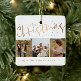 Frohe Weihnachten Imitate Gold 3 Foto Weihnachten Keramikornament