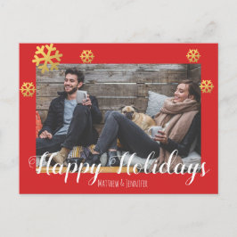 Frohe Weihnachten Imitate Gold Snowflakes