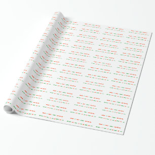 Frohe Weihnachten in der Geschenkpapier