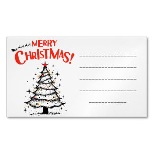frohe weihnachten in dir magnetische visitenkarte