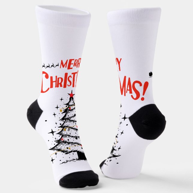 frohe weihnachten in dir socken (Gewinkelt)