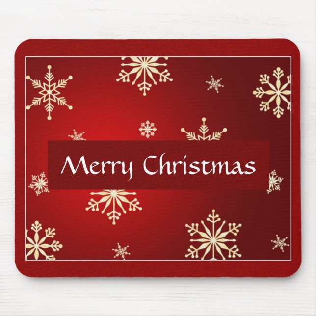 Frohe Weihnachten individuell anpassbar Mousepad (Vorne)