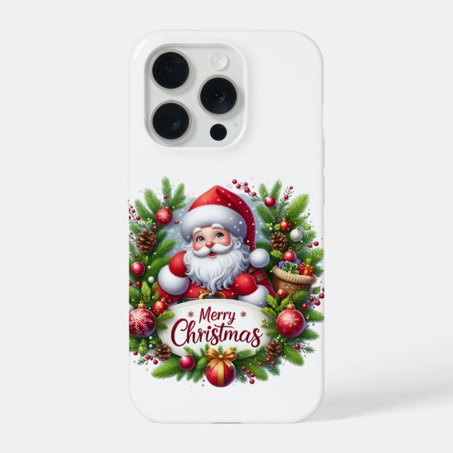Frohe Weihnachten iPhone 15 Pro Hülle  (Rückseite)