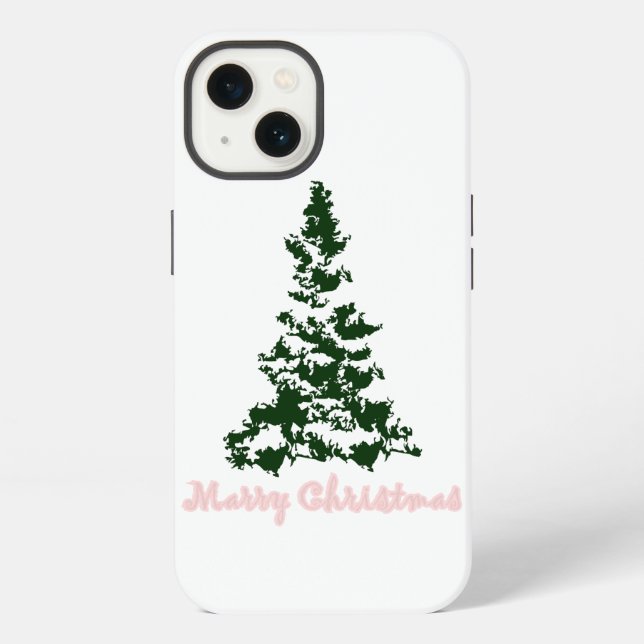 Frohe Weihnachten iPhone Hülle (Rückseite)