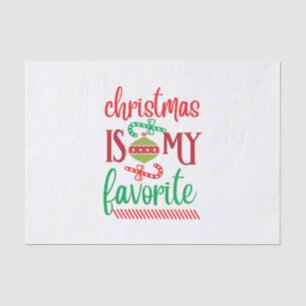 Frohe Weihnachten ist mein Liebling Seidenpapier