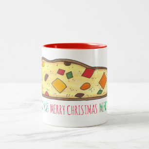 Frohe Weihnachten Italienische Bäckerei Holiday Bi Zweifarbige Tasse