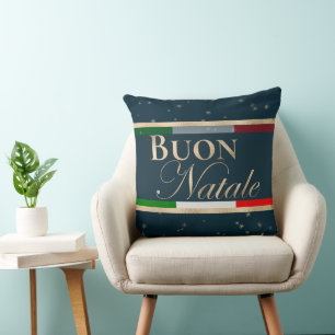 Frohe Weihnachten Italienische Flagge Weihnachten Kissen