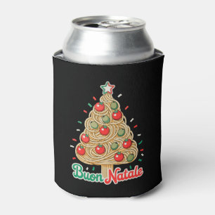 Frohe Weihnachten Italienische Pasta-Weihnachtsbau Dosenkühler