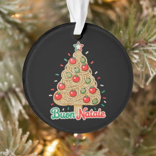 Frohe Weihnachten Italienische Pasta Weihnachtsbau Ornament