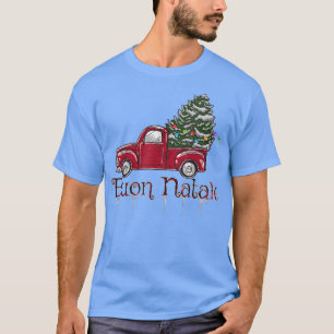 Frohe Weihnachten Italienischer Buon Natale Retro T-Shirt