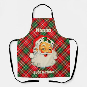 Frohe Weihnachten Italienischer Weihnachts-Santa-K Schürze