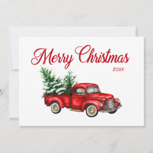 Frohe Weihnachten Jahr Wasserfarbe Vintage Roter L