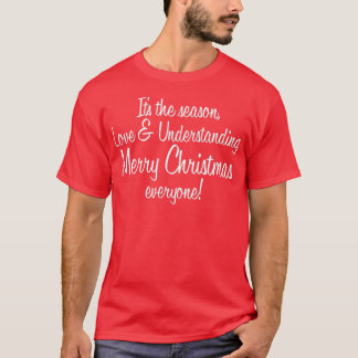 Frohe Weihnachten Jeder Shakinamp39 Stevens lyric T-Shirt