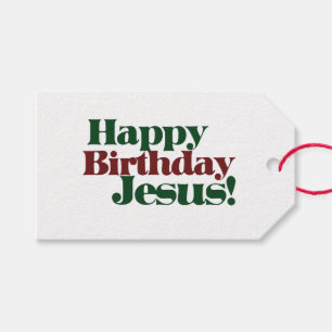 Frohe Weihnachten Jesus hat Geburtstag Geschenkanhänger