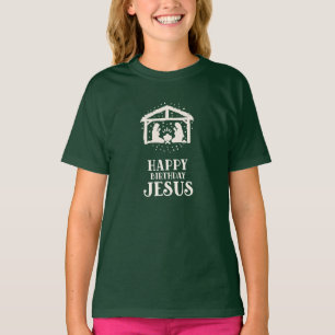 Frohe Weihnachten Jesus Krippen Weihnachtsfest T-Shirt