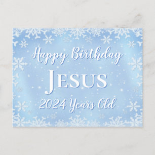Frohe Weihnachten Jesus Postkarte