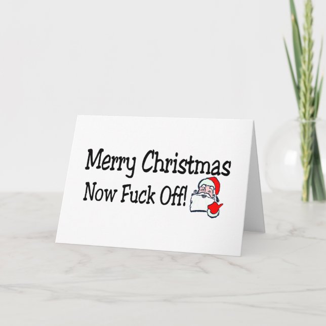 Frohe Weihnachten jetzt aus (Vorderseite)