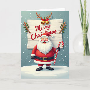 Frohe Weihnachten Jolly Old Man Karte