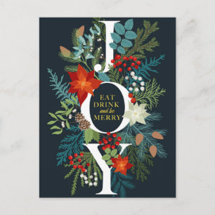 Frohe Weihnachten JOY Corporate Gruß Postkarte