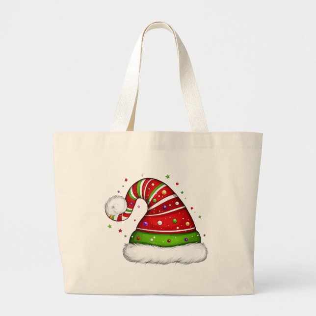 Frohe Weihnachten  Jumbo Stoffbeutel (Vorne)