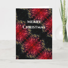 Frohe Weihnachten Juwelenartige dunkelrote goldene Karte