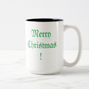 Frohe Weihnachten ~ Kaffee-Tasse Zweifarbige Tasse