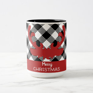 "Frohe Weihnachten" Kaffee/Tee-Tasse Zweifarbige Tasse