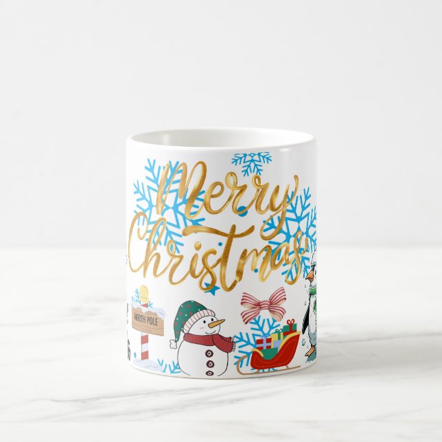 frohe weihnachten kaffeetasse (Mittel)