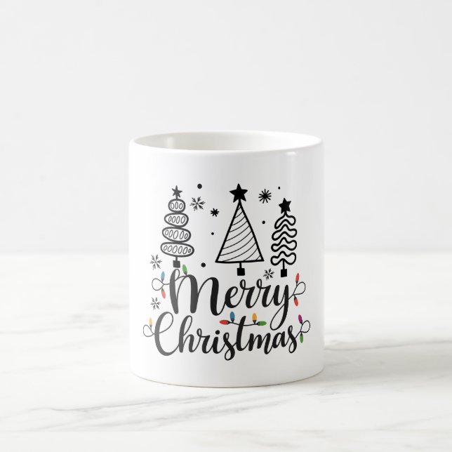 frohe Weihnachten Kaffeetasse (Mittel)