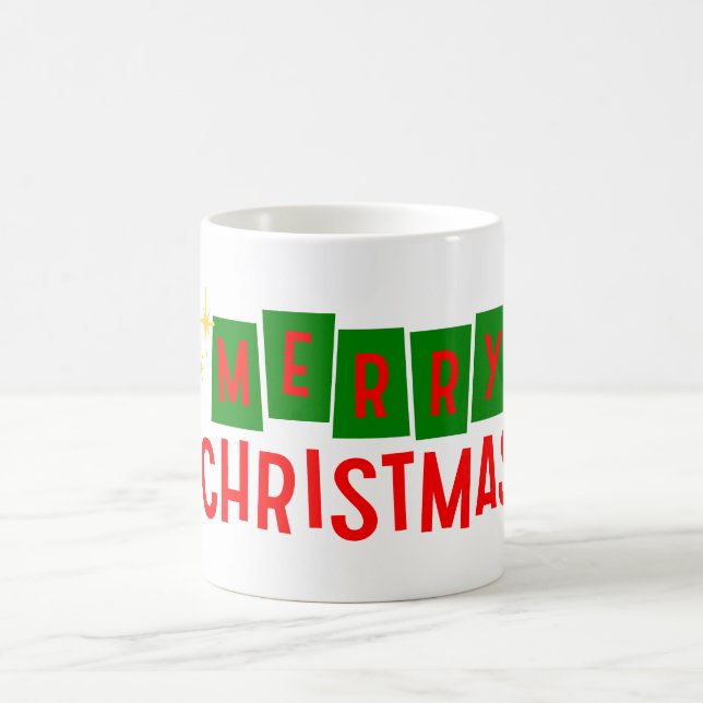 Frohe Weihnachten Kaffeetasse (Mittel)