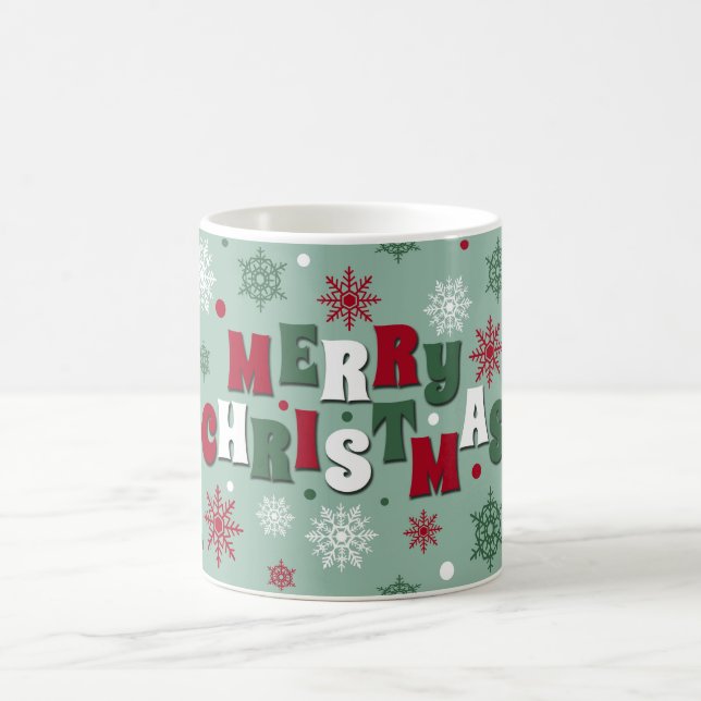Frohe Weihnachten Kaffeetasse (Mittel)