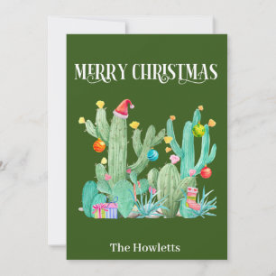 Frohe Weihnachten Kaktus Wüsten Südwesten