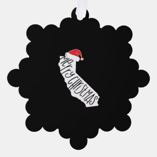 Frohe Weihnachten Kalifornien Ornament Karte