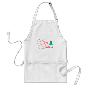 Frohe Weihnachten Kalligrafie Schürze