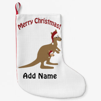 Frohe Weihnachten Kangaroos Kleiner Weihnachtsstrumpf