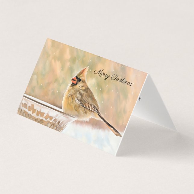 Frohe Weihnachten - Kardinal (Vorderseite)