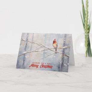 Frohe Weihnachten Kardinal-Weihnachtskarte Karte