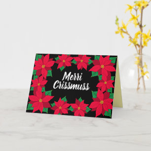 Frohe Weihnachten Karibik Weihnachtsstern Karte