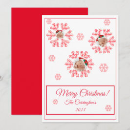 Frohe Weihnachten Karierte Schneeflocken Foto Urla