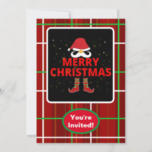 Frohe Weihnachten Karo x-mas Party Veranstaltung Einladung