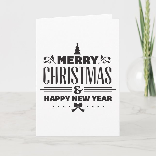 Frohe Weihnachten Karte (Vorderseite)