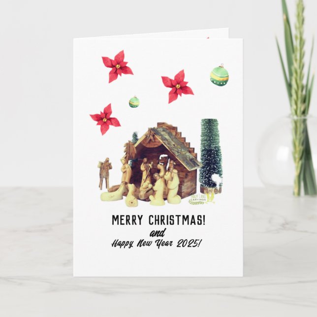 Frohe Weihnachten! Karte (Vorderseite)