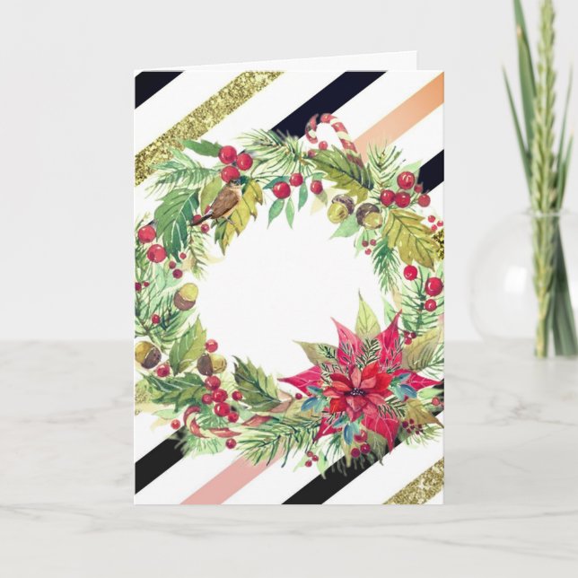 Frohe Weihnachten! Karte (Vorderseite)